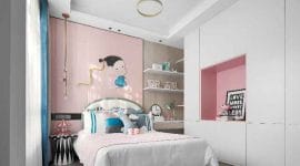 Custom Furniture Makasar Jakarta Timur set kamar tidur anak perempuan