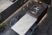 Custom Furniture Pulo Gadung Jakarta Timur meja island dapur dengan top table granit