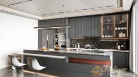 Pembuatan Kitchen set Setu Bekasi material HPL Taco anti gores