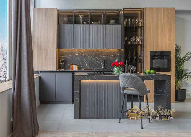 Pembuatan Kitchen set Kaliabang Bekasi Utara desain custom sesuai permintaan