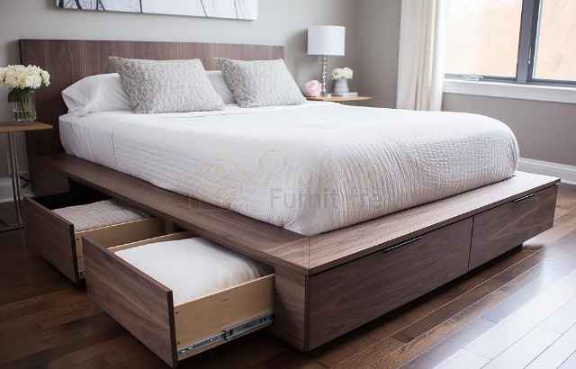 Custom furniture Pekayon Bekasi Selatan dipan laci minimalis modern
