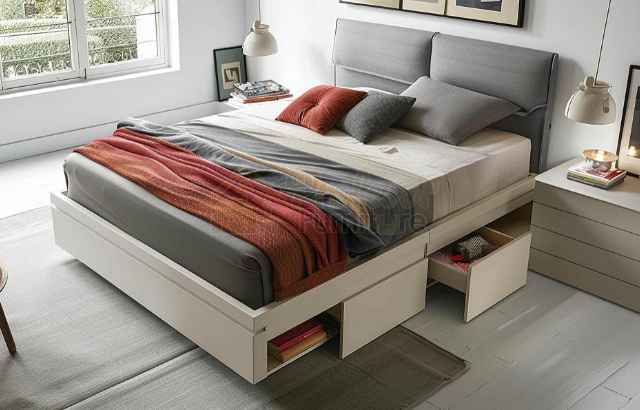 Custom furniture Pekayon Bekasi Selatan dipan laci minimalis modern