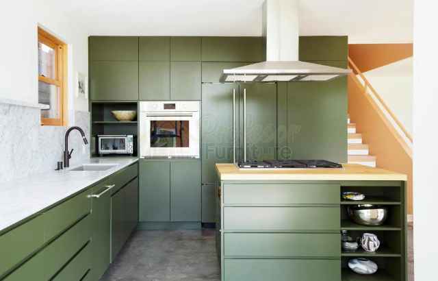 Pembuatan Kitchen set Jatibening Bekasi model letter L hemat tempat
