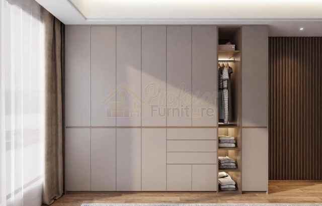 Custom lemari pakaian Bekasi model minimalis modern 2026