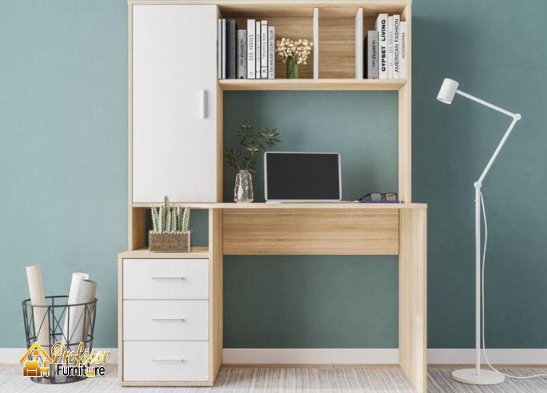 Bikin meja belajar minimalis desain modern untuk kamar remaja di Depok