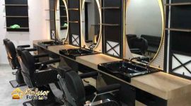 Meja barbershop Minimalis Karawang