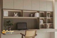 Cari meja belajar minimalis model tempel dinding hemat tempat Jakarta Utara
