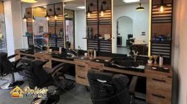 Meja barbershop Minimalis Bogor model terbaru 2026 kualitas premium awet