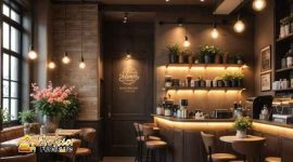 Custom furniture restoran Jakarta untuk coffee shop konsep minimalis