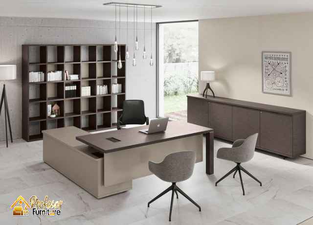 Custom furniture kantor Tangerang bahan HPL awet tahan gores dan air