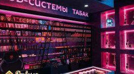 Jasa pembuatan display toko vape industrial Tangerang