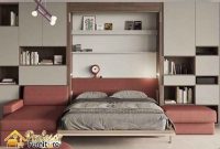 Dipan custom lipat dinding untuk solusi ruang tamu multifungsi Depok