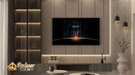 Custom Backdrop TV Japandi Multifungsi Area Jakarta Barat