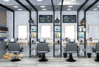 Meja Barbershop Minimalis Jakarta 