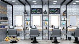 Meja Barbershop Minimalis Jakarta 