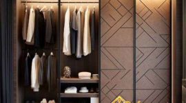 Lemari pakaian pintu geser Bekasi untuk kamar sempit desain minimalis modern