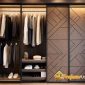 Lemari pakaian pintu geser Bekasi untuk kamar sempit desain minimalis modern