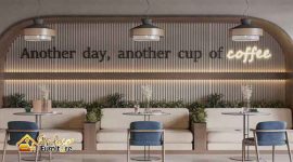 Custom Furniture Cafe Bogor multifungsi untuk ruang kafe yang sempit