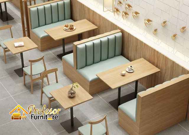 Custom furniture restoran Bekasi desain industrial pengerjaan cepat