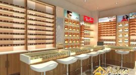 Jasa pembuatan display toko optik modern Depok
