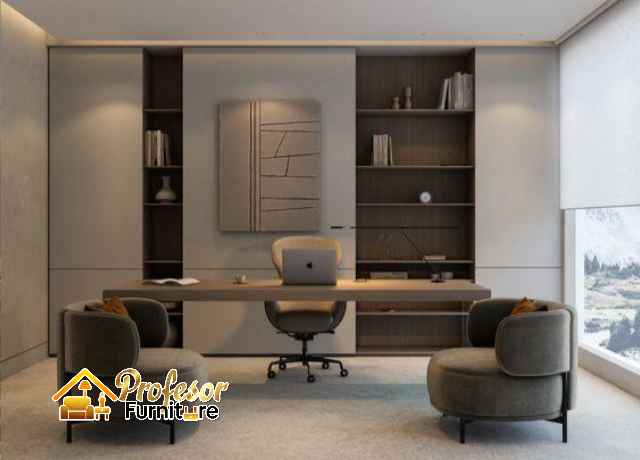 Custom furniture kantor Bogor untuk startup dengan konsep modern
