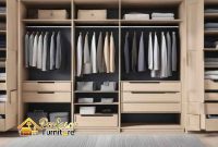 Lemari gantung baju Depok pintu geser (sliding) hemat ruang kamar sempit