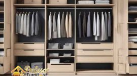 Lemari gantung baju Depok pintu geser (sliding) hemat ruang kamar sempit