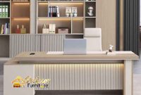 Custom furniture Kantor Bekasi untuk ruangan sempit desain minimalis