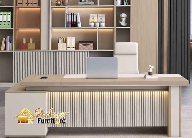 Custom furniture Kantor Bekasi untuk ruangan sempit desain minimalis