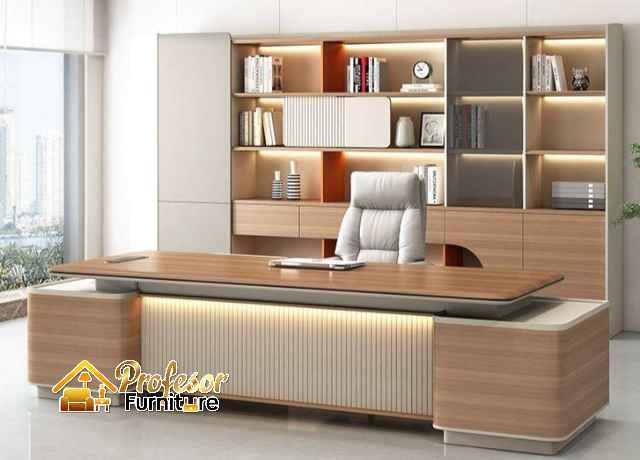 Custom furniture Kantor Bekasi untuk ruangan sempit desain minimalis