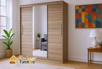 Lemari pakaian pintu geser Cikarang bisa custom ukuran sesuai ruangan rumah anda