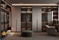 Custom Lemari Pakaian Bogor full plafon untuk apartemen studio multifungsi