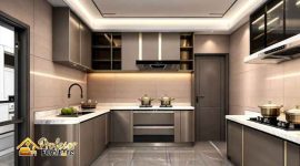 Hemat Ruang! Desain Set Dapur Aluminium ACP Gantung Paling Awet area Bogor