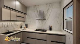 Viral! Model Set Dapur Aluminium ACP Minimalis Modern Rumah Sempit Area Depok