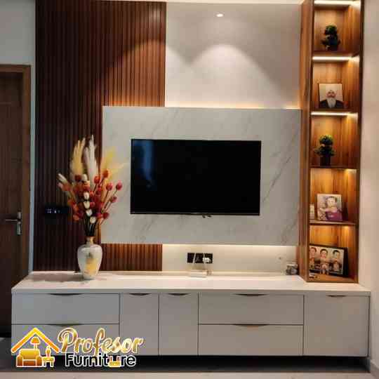 Custom Backdrop Tv Kalideres Jakarta Apartemen Studio