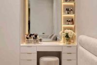 Jasa custom meja rias minimalis bekasi Kamar Sempit Estetik