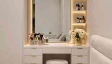 Jasa custom meja rias minimalis bekasi Kamar Sempit Estetik