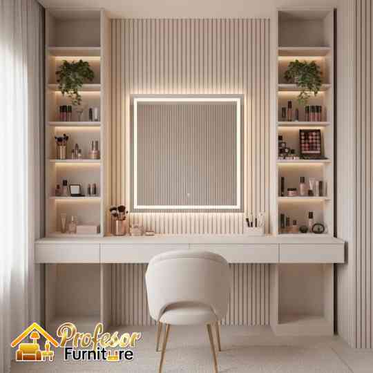 Jasa custom meja rias minimalis Tangerang free ongkir