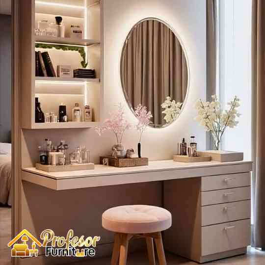 Spesialis custom meja rias minimalis Bekasi Timur mewah