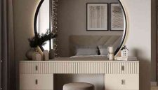 Jasa custom meja rias minimalis Jakarta Pusat sudut kamar hemat