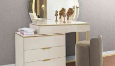 Jasa custom meja rias minimalis Jakarta Utara desain free ongkir