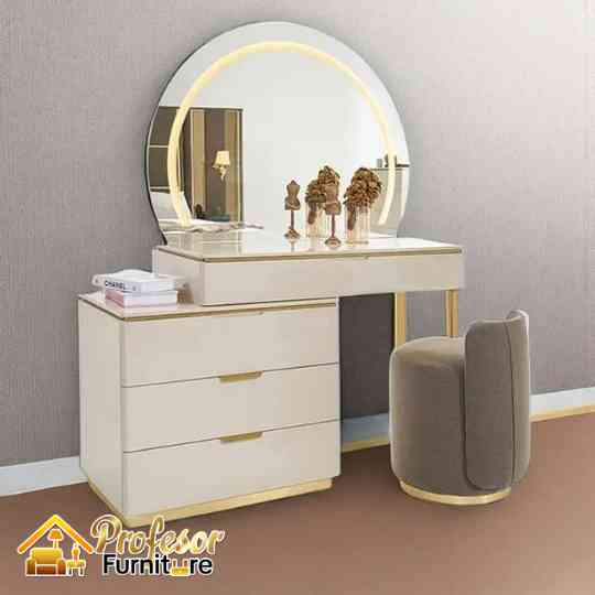 Jasa custom meja rias minimalis Jakarta Utara desain free ongkir