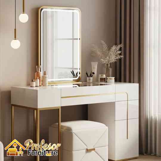 Jasa custom meja rias minimalis Jakarta Timur anti rayap terbaik