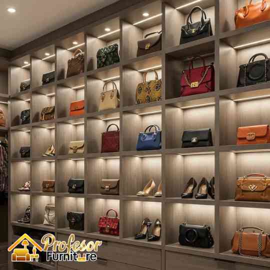 Custom Display Toko Tas Model Mewah Bekasi