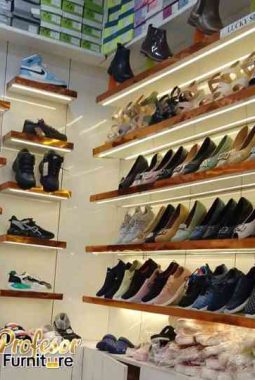 Custom Display Toko Sepatu Minimalis Bahan Anti Rayap Tangerang