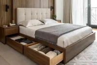 Buat custom ranjang tidur minimalis Tangerang konsep japandi mewah