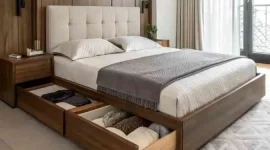 Buat custom ranjang tidur minimalis Tangerang konsep japandi mewah