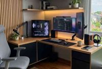 Custom Meja Komputer Bekasi Multiplek HPL Premium