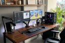Spesialis Custom Meja Komputer Jakarta Dua Monitor
