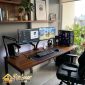 Spesialis Custom Meja Komputer Jakarta Dua Monitor
